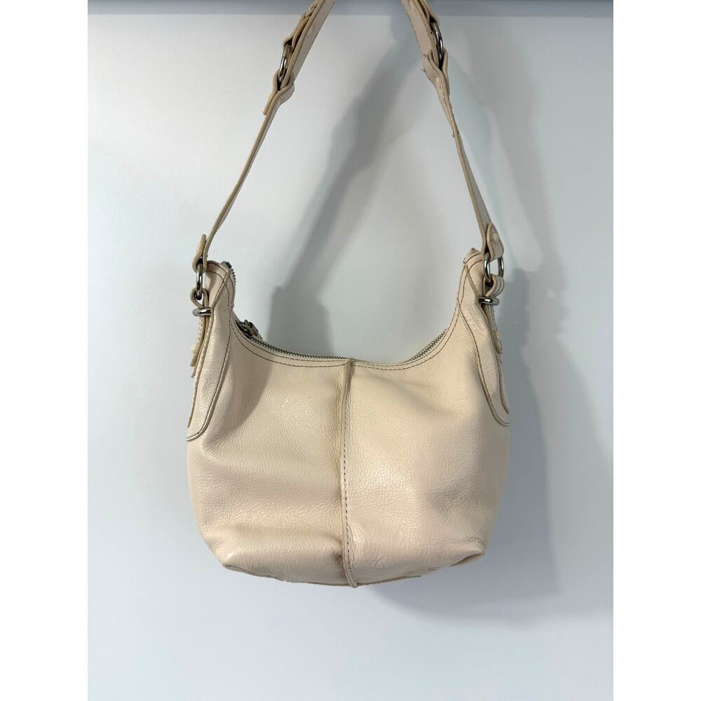 The Sak Mariposa Leather Hobo Shoulder Purse Neutral Chic Boho Bag Zipper - Picture 2 of 10